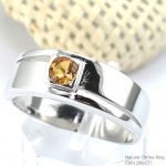 แหวนเงินแท้ 92.5% ฝังพลอยซิทรินแท้