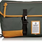 Bianchi - LBTC-03 : A4 Messenger Khaki (สีเขียว/ ขอบหนังสีน้ำตาล)