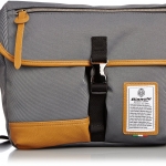 Bianchi - LBTC-03 : A4 Messenger SiverGrey (สีเงินเทา/ ขอบหนังสีน้ำตาล)