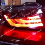 ไฟท้ายทรง BMW New Vios 2013 โคมแดง-สโมก