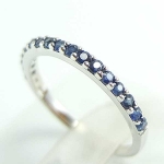 แหวนเงินแท้ 92.5% ฝังพลอยไพลินแท้