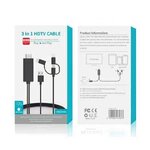 3in1 HDTV Adapter Phone to HDTV Cable Type-C/Micro USB/Phone to TV สายต่อมือถือเข้าทีวี รุ่นใหม่ UPGRADE