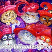 กระดาษสาพิมพ์ลาย สำหรับทำงาน เดคูพาจ Decoupage แนวภาพ การ์ตูนอย่างน่ารัก จับแมวมาแต่งแฟนซี ชุึดเ้จ้าชาย เจ้าหญิง A5