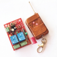 รีโมทคอนโทรล 2 ช่อง ใช้ไฟ 9V (พร้อม+รีโมท)