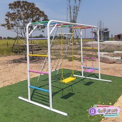 บาร์โหน+เชือกถัก+ชิงช้าโซ่2ที่(ที่นั่งเหล็ก)