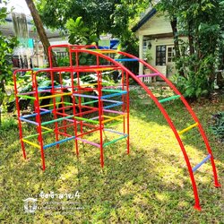 ปีนป่าย4เหลี่ยม+บาร์โค้ง