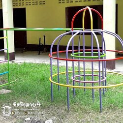 ปีนป่ายสุ่มไก่เล็ก+บาร์โหน