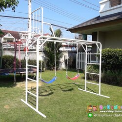 บาร์โหน+แป้นบาส+ชิงช้าโซ่นำเข้า2อัน