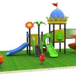 เครื่องเล่นสนาม ชุดมงกุฎโดมสไลด์วน
