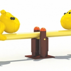 ไม้กระดกสปริงเต่าน้อย 2 คน SIZE:270X45X100 cm.