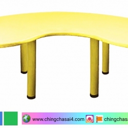 โต๊ะเรียนพระจันทร์เสี้ยว SIZE : 60*160*50cm.