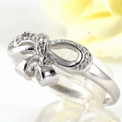 แหวนเงินแท้ 92.5% ฝังเพชร