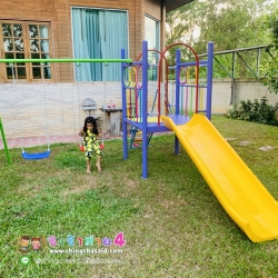 ชุดรวมชิงช้าโซ่2ที่+กระดานลื่นพลาสติก *ราคาโปรโมชั่น**