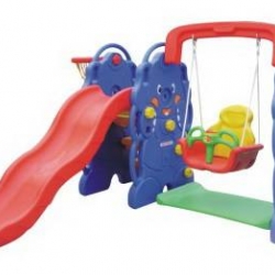 กระดานลื่นชิงช้าช้างน้อยพาซู๊ต SIZE:170X178X120 cm.