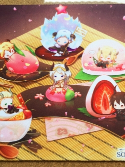 (พร้อมส่ง) แผ่นรองเมาส์ลายปีศาจขนม