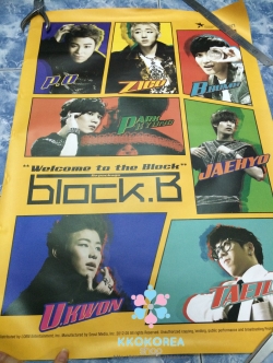 [Poster พร้อมส่ง 1 ใบ] Block B : 2nd Mini Album Repackage - Welcome To The Block