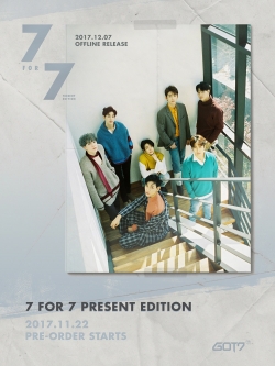 [Pre] GOT7 : Album - 7 for 7 PRESENT EDITION (Random Ver.) +Poster