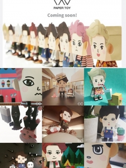 [Pre เฉพาะรอบหิ้วเอง] SUM : EXO - Paper Toy (Select 1 Member)