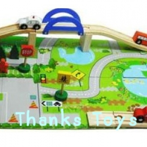 ชุดแบบจำลองสร้างเมือง ชุดรถราง รถไม้