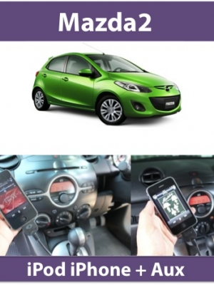 Mazda2 iPod iPhone iPad Aux interface