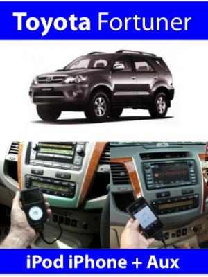 Fortuner iPod iPhone iPad Aux interface