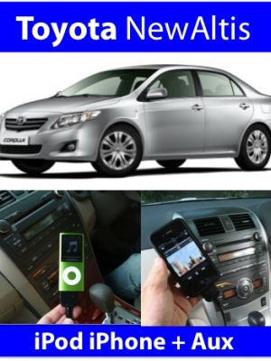 New Altis iPod iPhone iPad Aux interface