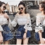 เสื้อลูกไม้ พร้อมส่ง เสื้อลูกไม้ มีสายเดี่ยวเส้นเล็กปรับสายได้
