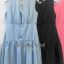 พร้อมส่ง Dress ชุดเดรสแขนกุด