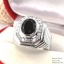 SKJewelryFactory แหวนเงินแท้ 92.5% ฝังพลอยนิลแท้ MR00538-ONX
