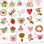 แนวภาพ Valentine หัวใจ กุหลาบ เค้ก จดหมาย เป็นภาพแนวยาว กระดาษแนพกิ้นสำหรับทำงาน เดคูพาจ Decoupage Paper Napkins ขนาด 33X33cm