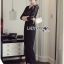 เสื้อผ้าเกาหลี พร้อมส่ง จัมป์สูท สีดำสุดหรู