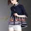 เสื้อเกาหลี พร้อมส่ง เสื้อคอกลม ทรงหน้าสั้นหลังยาว