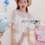 เสื้อผ้าเกาหลี พร้อมส่ง เสื้อคร็อปสั้นและกางเกง