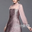 ชุดเดรสเกาหลี พร้อมส่ง Dress ชุดกระโปรง แขนยาวซีทรู
