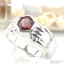 SKJewelryFactory แหวนชายโกเมนแท้ แหวนเงินแท้ 92.5% ER01266-GAN