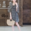 เดรสเกาหลี พร้อมส่ง Mini Dress เดรสสั้น คอวี