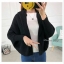 เสื้อเกาหลี พร้อมส่ง เสื้อคลุมจั้มปลายแขน มีฮู้ด