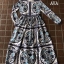 ชุดเดรสเกาหลี พร้อมส่ง เดรสยาว ปริ้นท์ลายกราฟฟิค