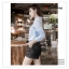 VJ003 เสื้อเชิ้ต คอเต๋าระบาย แขนยาว กระดุมผ่าหน้า มี 4 สี สีฟ้า สีชมพู สีขาว สีดำ งานสวย ใส่ได้หลายโอกาส