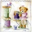กระดาษเดคูพาจพิมพ์ลาย สำหรับทำงาน เดคูพาจ Decoupage งานฝีมือ งาน Handmade แนวภาพ หมีกะด้าย :) หมีน้อย เท็ดดี้ แบร์ teddy bear แต่งตัวสวยหวานเตรียมงานเย็บปักถักร้อย (ปลาดาวดีไซน์)