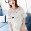 พร้อมส่ง เสื้อแขนบานจับจีบระบายนิดๆ