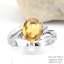 SKJewelryfactory แหวนเงินแท้ ฝังพลอยบุษราคัมแท้ ดีไซด์สวยหรู ER01277-YSA