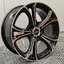 ล้อ Cosmis GARET ขอบ 17x7.5 10x100/114.3 ET40 สีดำเงาหน้าเงิน*ราคาต่อวง