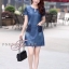 เดรสเกาหลี พร้อมส่ง dress ทรง a ทรงใส่น่ารัก