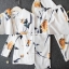 เสื้อผ้าเกาหลี พร้อมส่ง เสื้อทรงสูทลายน้ำดอกไม้