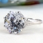 SKJewelryFactory แหวนเพชร ที่สุดของเพชร ขนาด7กะรัต ไฟร้อย น้ำร้อย ER02381-WCZ