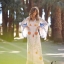 Maxi dress พร้อมส่ง เดรสเกาหลี สไตล์โบฮี ปักลาย