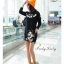 พร้อมส่ง เดรสมิกกี้ แขนยาว ทรงสวย