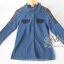 พร้อมส่ง เสื้อเชิ้ตยีนส์คอปกแขนยาว ผ้าdenimเนื้อดี