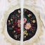 พร้อมส่ง long shirt ลายปักสีทอง ล้อมรอบดอกไม้